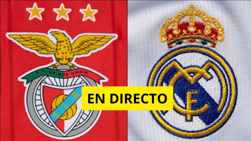 Dónde ver el Benfica - Real Madrid en directo en TV y online