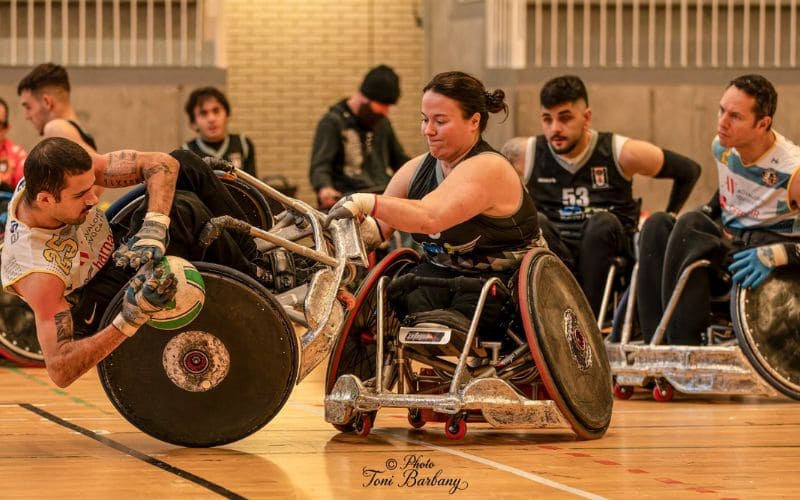 El BUC de Barcelona lidera la Liga española de rugby en silla de ruedas