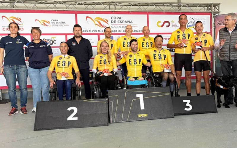 Los ganadores de la primera Copa de España de ciclismo paralimpico de la temporada