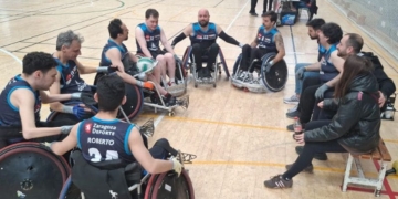 Adapta Zaragoza en la liga española de rugby en silla de ruedas