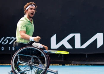 Dani Caverzaschi gana el título de dobles en el torneo de tenis en silla de ruedas en Rome, Georgia