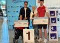 Delia Fontcuberta y Juan Ferrón sorprenden a medallistas en la Liga AXA de Natación